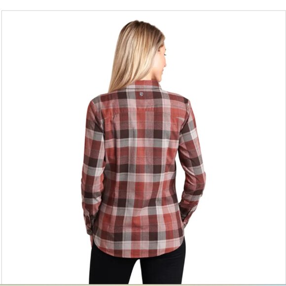 Kuhl Women's Long Sleeve Hanna Flannel Shirt Size M - Picture 2 of 11